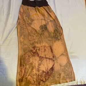 Botanically-dyed Costa Rica skirt